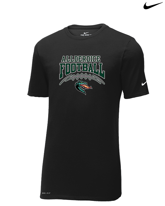 Allderdice HS Football School Football - Mens Nike Cotton Poly Tee