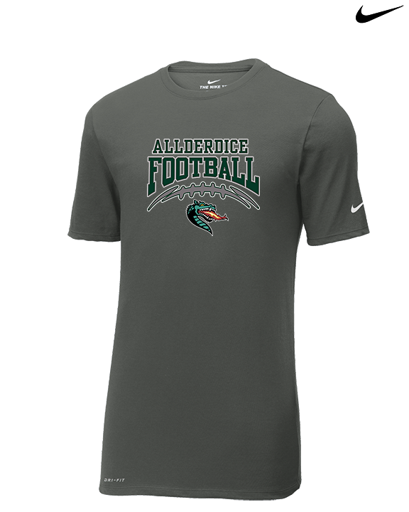 Allderdice HS Football School Football - Mens Nike Cotton Poly Tee