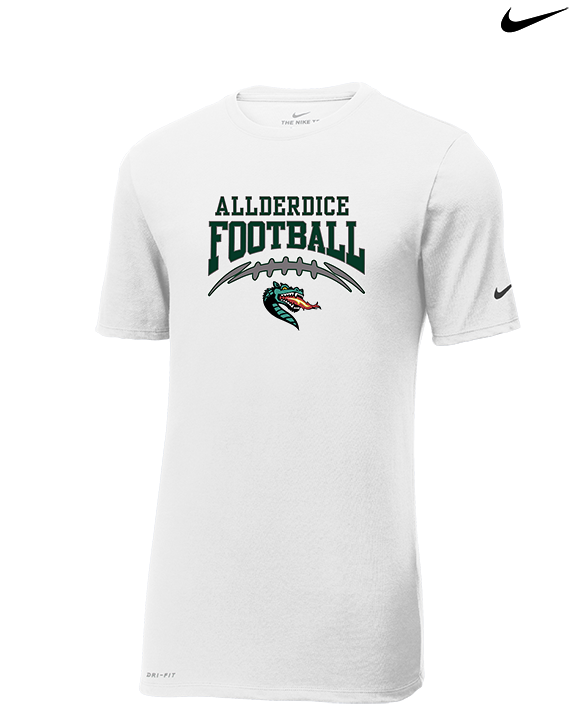 Allderdice HS Football School Football - Mens Nike Cotton Poly Tee