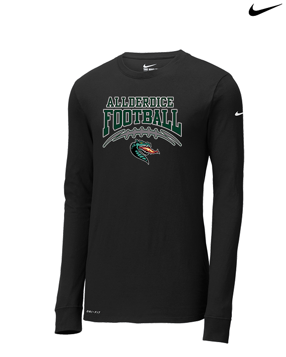 Allderdice HS Football School Football - Mens Nike Longsleeve