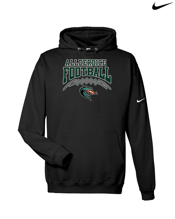 Allderdice HS Football School Football - Nike Club Fleece Hoodie