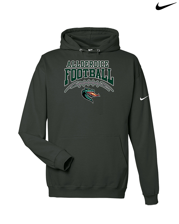 Allderdice HS Football School Football - Nike Club Fleece Hoodie