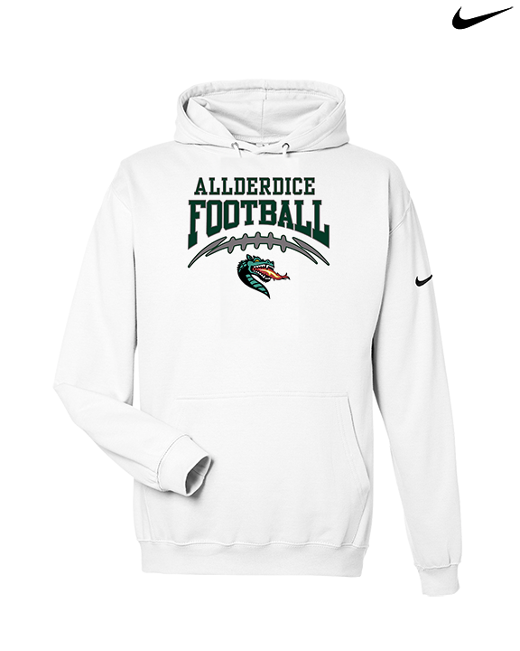 Allderdice HS Football School Football - Nike Club Fleece Hoodie