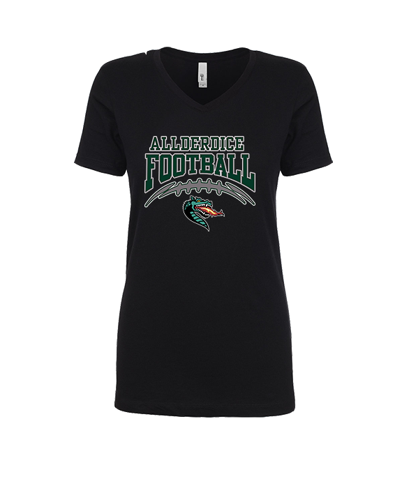 Allderdice HS Football School Football - Womens Vneck