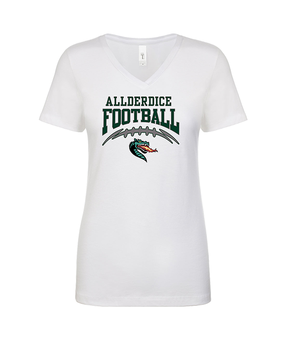 Allderdice HS Football School Football - Womens Vneck