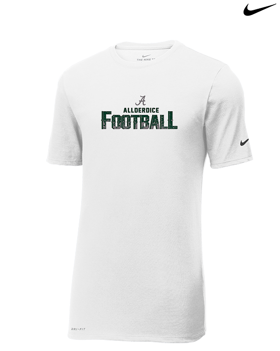 Allderdice HS Football Splatter - Mens Nike Cotton Poly Tee