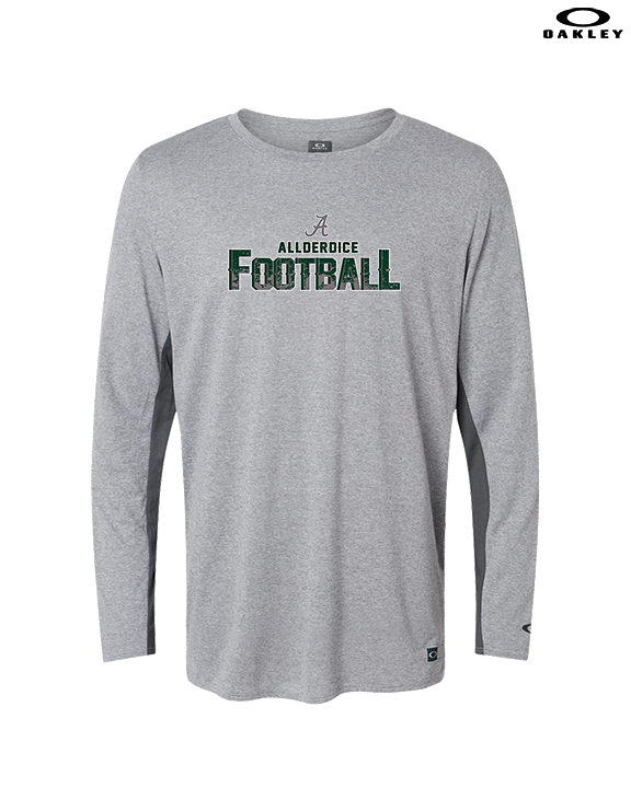 Allderdice HS Football Splatter - Mens Oakley Longsleeve