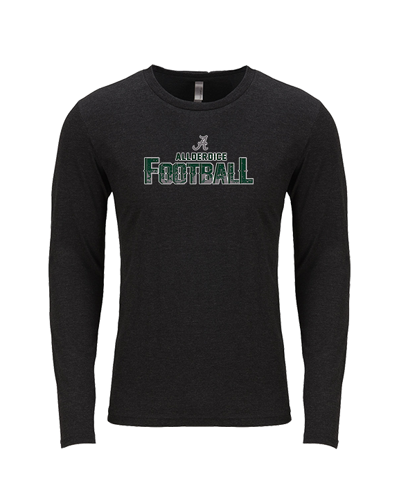 Allderdice HS Football Splatter - Tri-Blend Long Sleeve