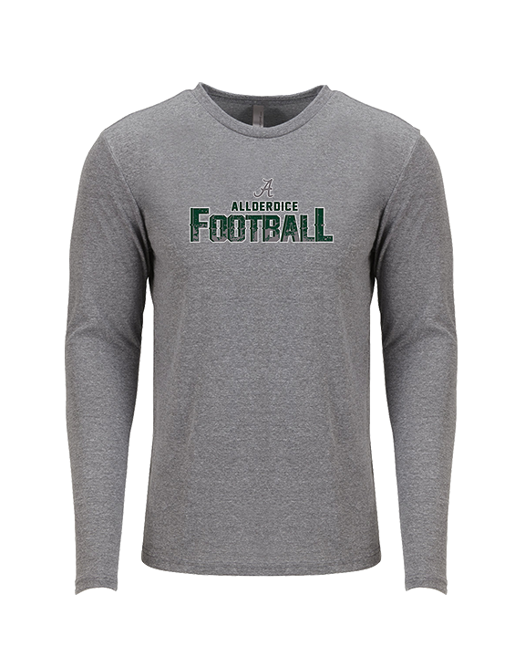 Allderdice HS Football Splatter - Tri-Blend Long Sleeve