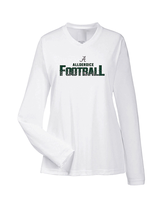 Allderdice HS Football Splatter - Womens Performance Longsleeve