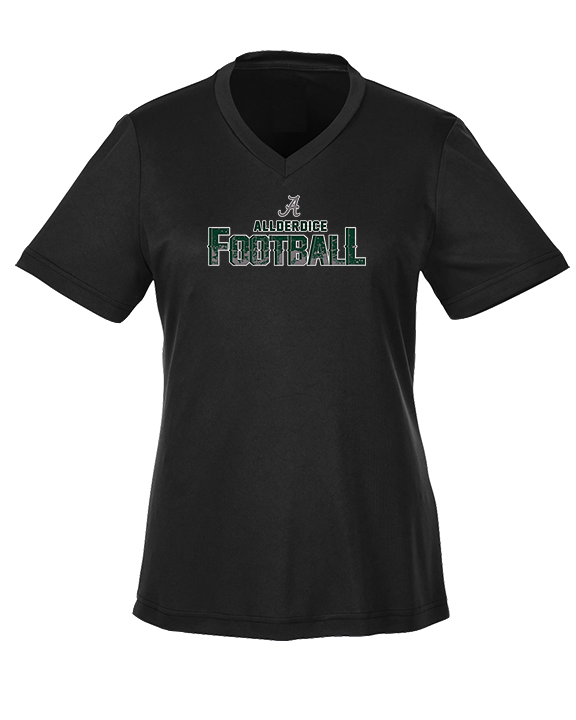 Allderdice HS Football Splatter - Womens Performance Shirt