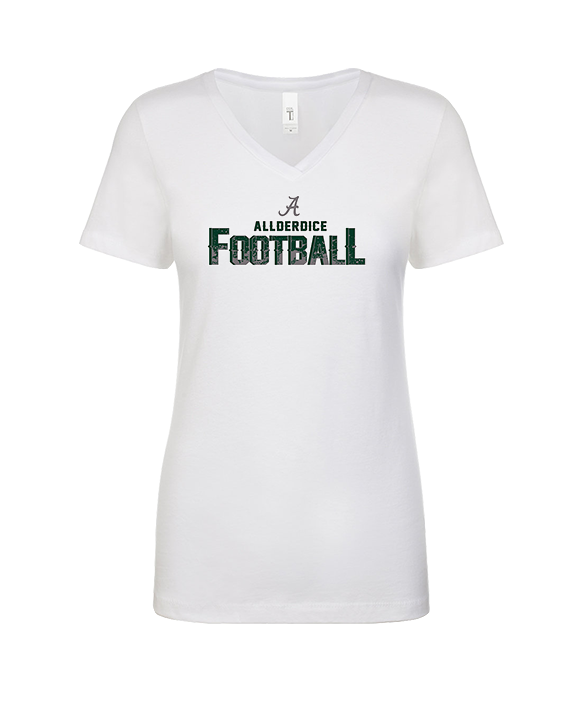 Allderdice HS Football Splatter - Womens Vneck