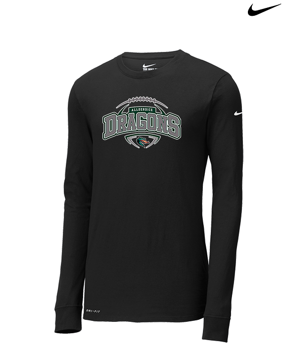 Allderdice HS Football Toss - Mens Nike Longsleeve