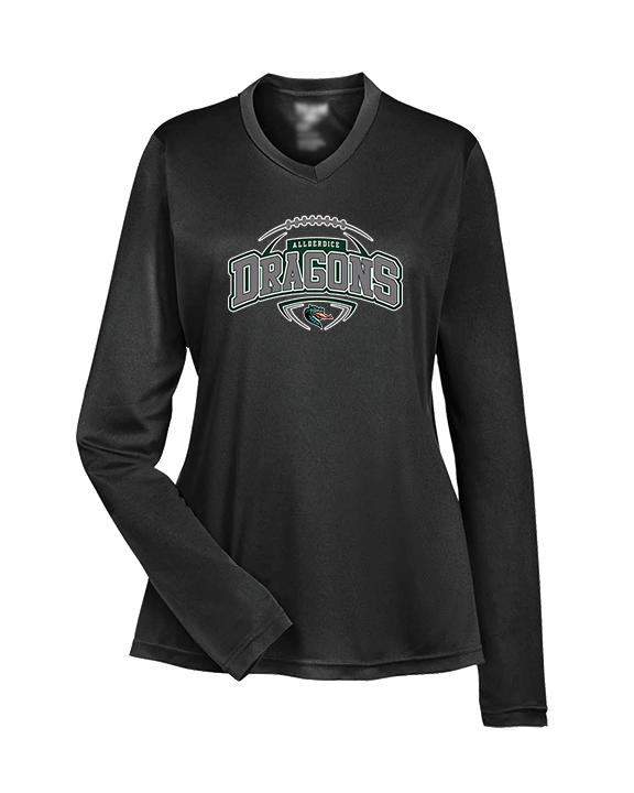 Allderdice HS Football Toss - Womens Performance Longsleeve