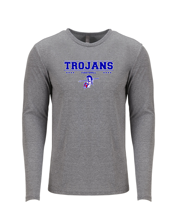 Andover HS  Football Border - Tri Blend Long Sleeve