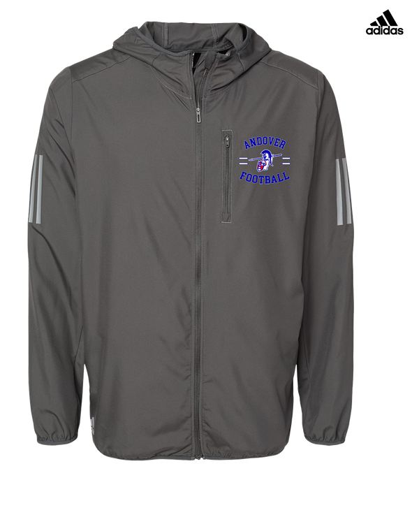 Andover HS  Football Curve - Adidas Men's Windbreaker