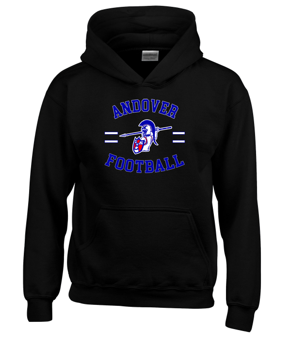 Andover HS  Football Curve - Cotton Hoodie