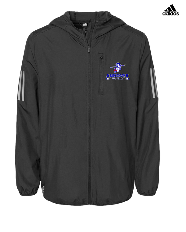 Andover HS  Football Stacked - Adidas Men's Windbreaker