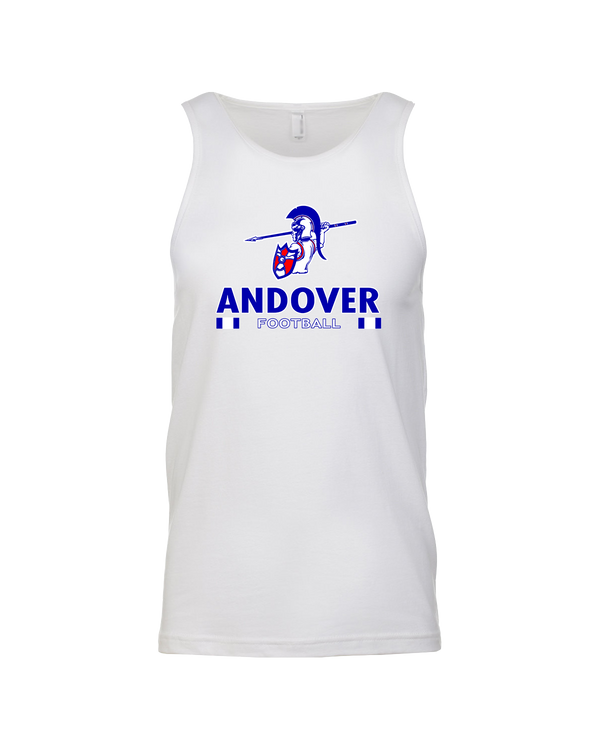 Andover HS  Football Stacked - Mens Tank Top