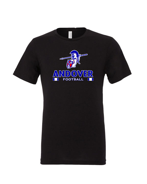 Andover HS  Football Stacked - Mens Tri Blend Shirt