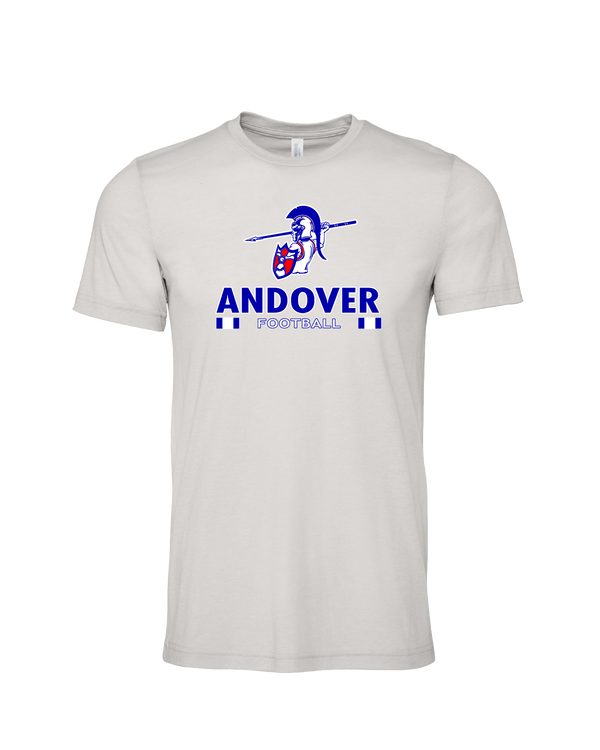 Andover HS  Football Stacked - Mens Tri Blend Shirt