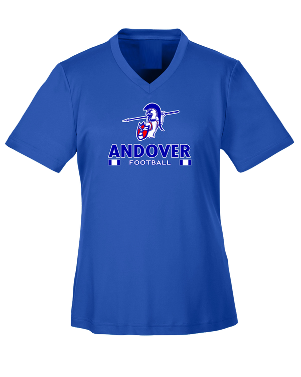 Andover HS  Football Stacked - Womens Performance Shirt