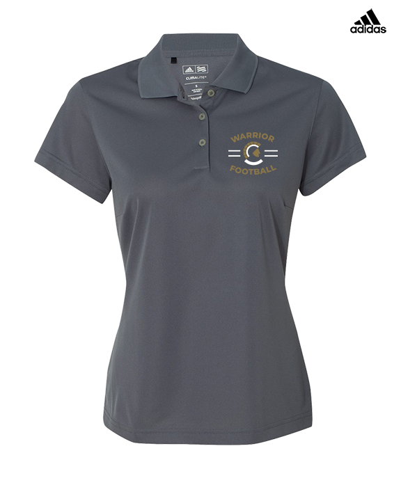 Army & Navy Academy Football Curve - Adidas Womens Polo