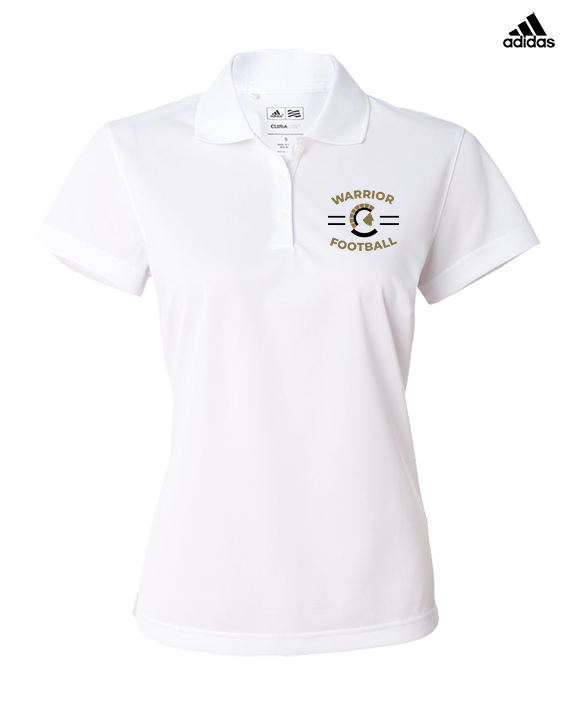 Army & Navy Academy Football Curve - Adidas Womens Polo