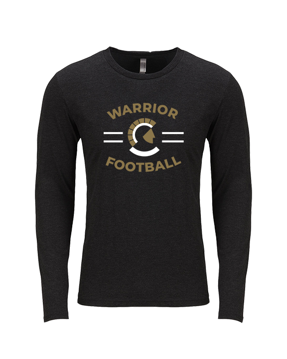 Army & Navy Academy Football Curve - Tri-Blend Long Sleeve