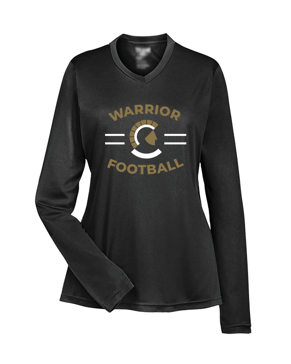 Army & Navy Academy Football Curve - Womens Performance Longsleeve