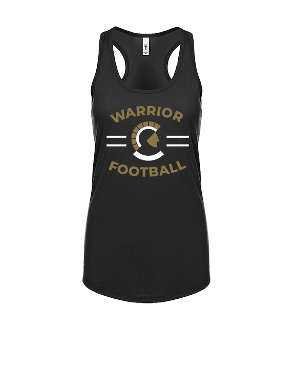 Army & Navy Academy Football Curve - Womens Tank Top