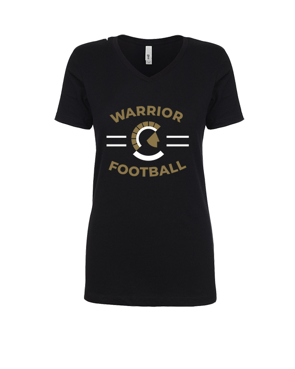 Army & Navy Academy Football Curve - Womens V-Neck