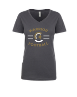 Army & Navy Academy Football Curve - Womens V-Neck