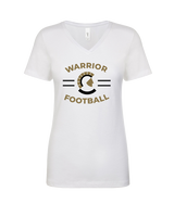 Army & Navy Academy Football Curve - Womens V-Neck