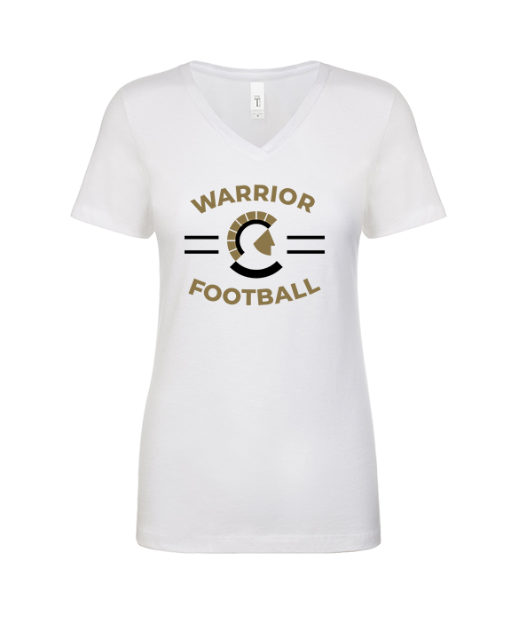 Army & Navy Academy Football Curve - Womens V-Neck