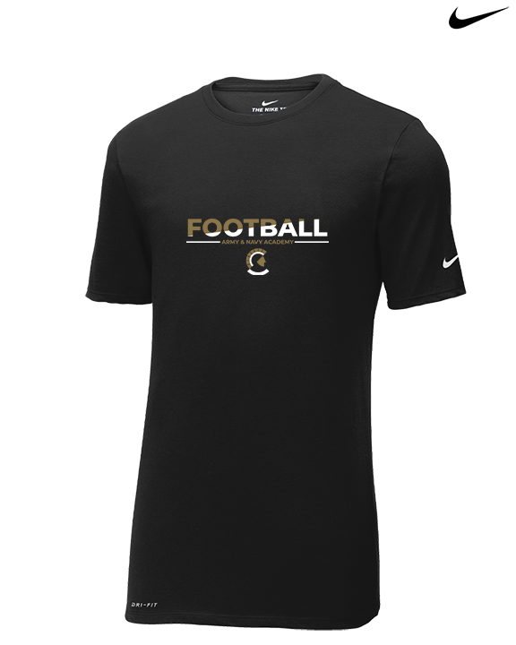 Army & Navy Academy Football Cut - Mens Nike Cotton Poly Tee