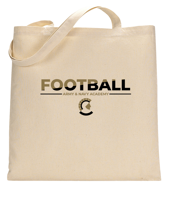 Army & Navy Academy Football Cut - Tote