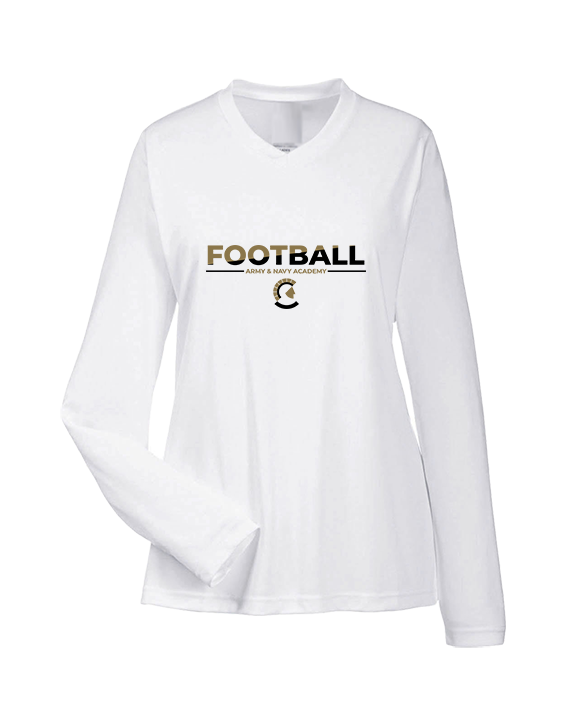 Army & Navy Academy Football Cut - Womens Performance Longsleeve