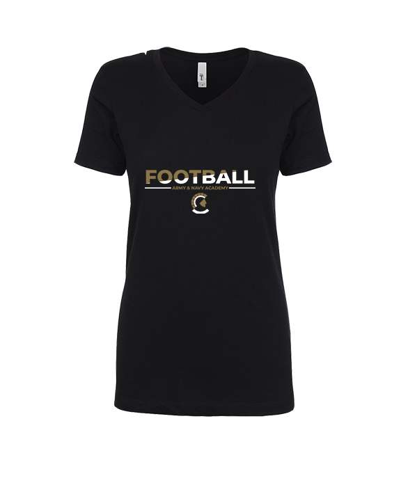 Army & Navy Academy Football Cut - Womens Vneck