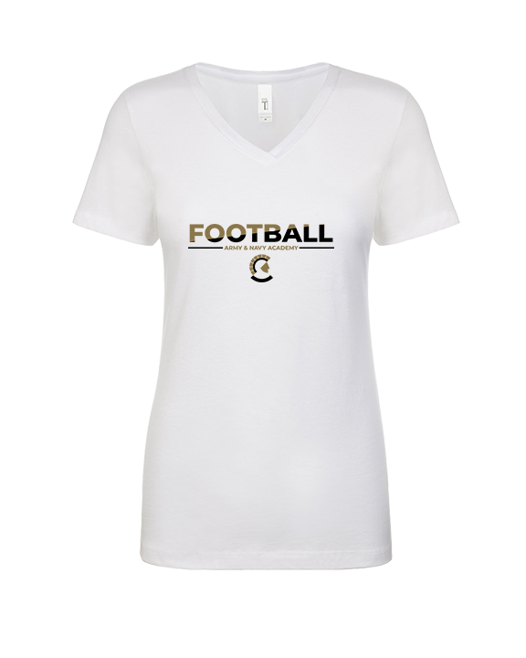 Army & Navy Academy Football Cut - Womens Vneck