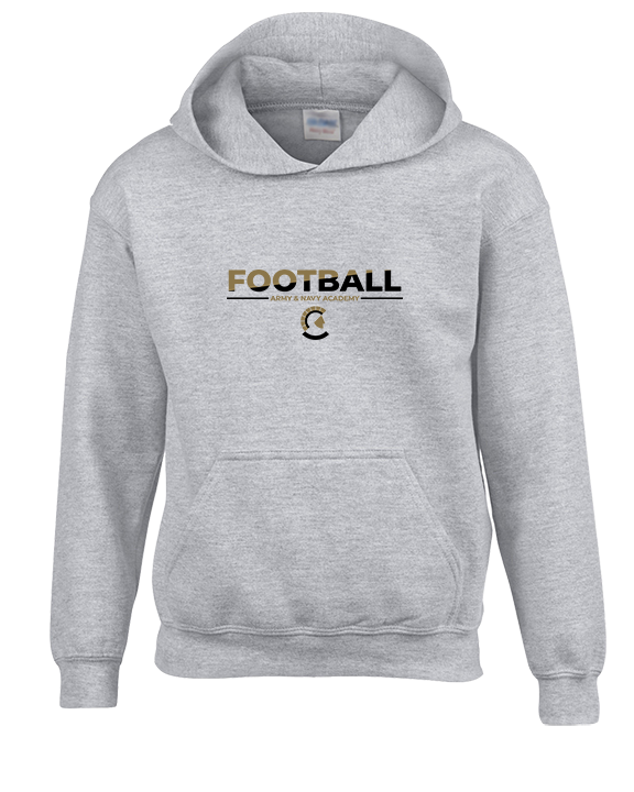 Army & Navy Academy Football Cut - Youth Hoodie