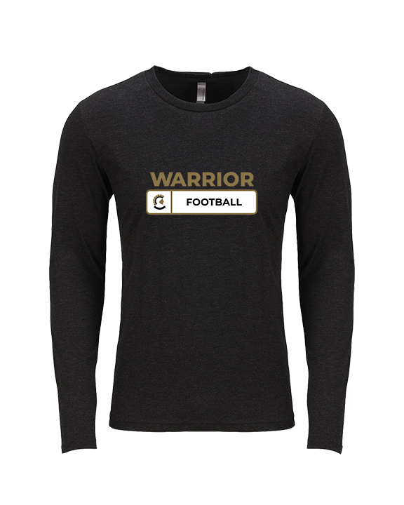 Army & Navy Academy Football Pennant - Tri-Blend Long Sleeve