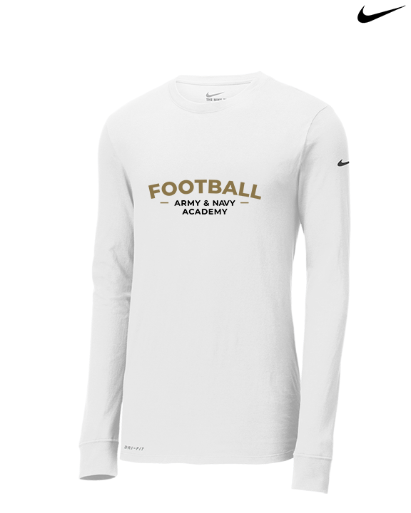 Army & Navy Academy Football Short - Mens Nike Longsleeve