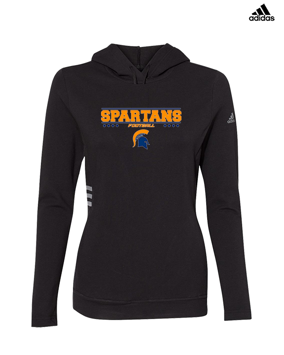 Bainbridge Island HS Football Border - Womens Adidas Hoodie