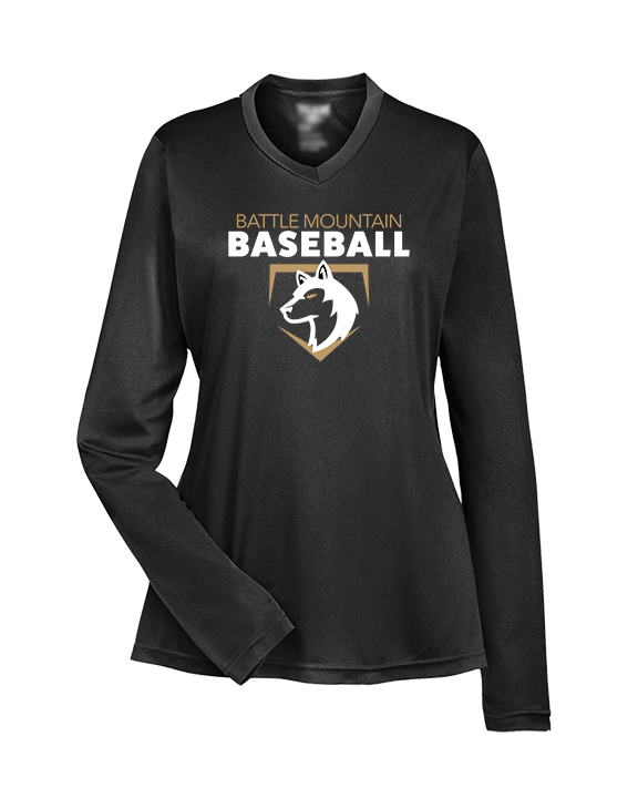 Battle Mountain HS Baseball 1 - Womens Performance Longsleeve