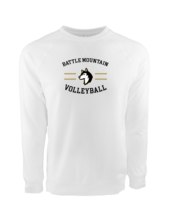 Battle Mountain HS Volleyball Curve - Crewneck Sweatshirt