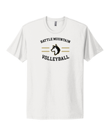 Battle Mountain HS Volleyball Curve - Mens Select Cotton T-Shirt