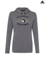 Battle Mountain HS Volleyball Curve - Womens Adidas Hoodie