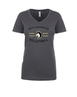 Battle Mountain HS Volleyball Curve - Womens Vneck