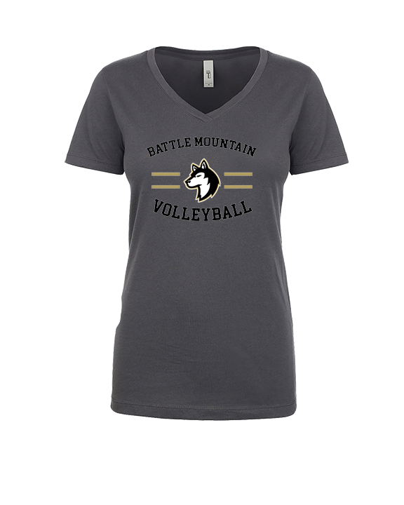 Battle Mountain HS Volleyball Curve - Womens Vneck